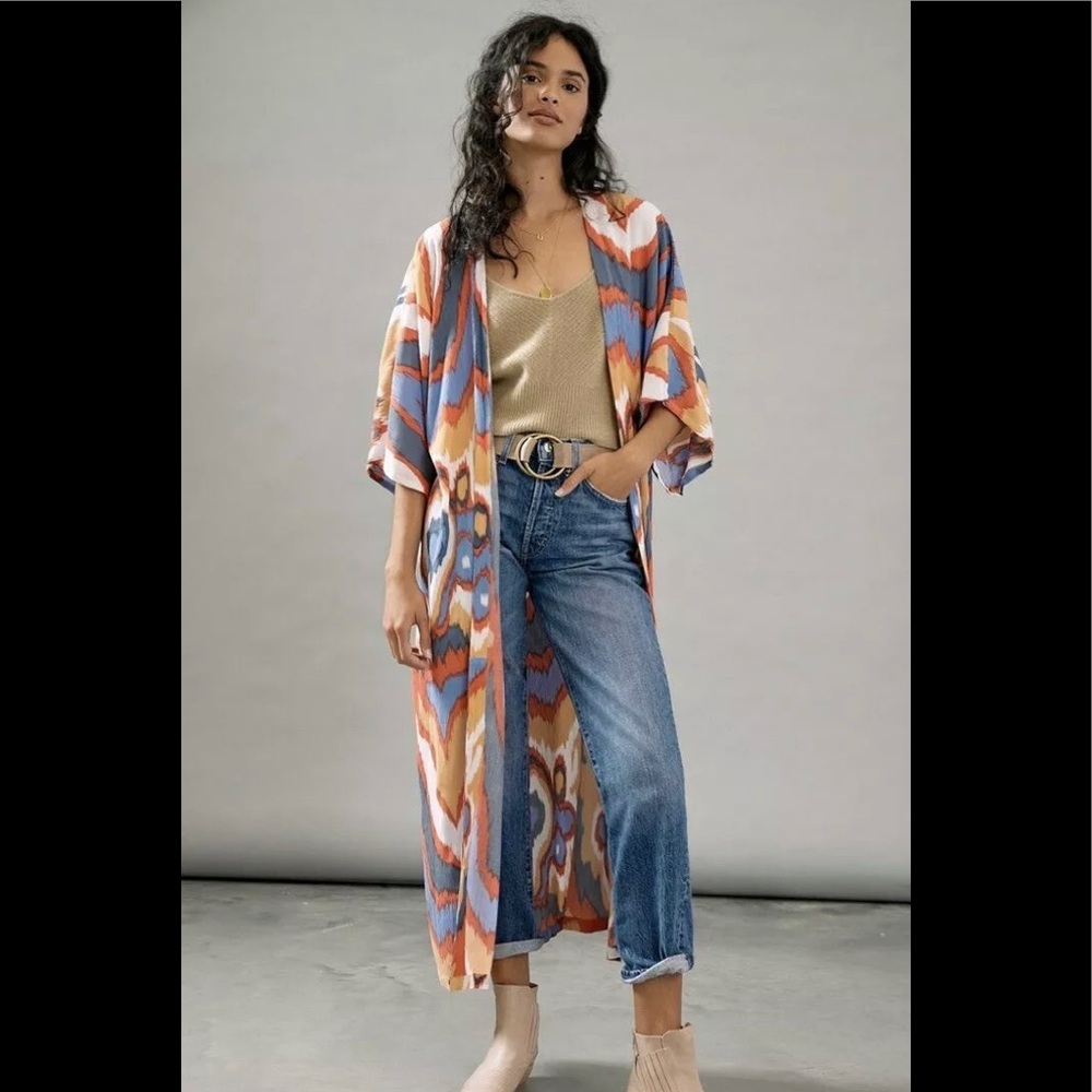 Anthropologie Bel Kazan Kyra Kimono One Size